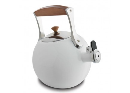 Nambe Meridian Teakettle White